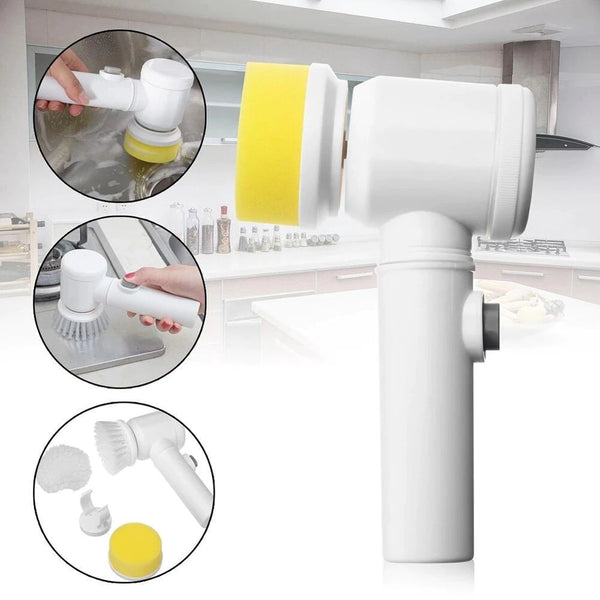 Escova de Limpeza Multifuncional Elétrica 5 in 1 + Aspirador De Pó Portatil Alta Sucção